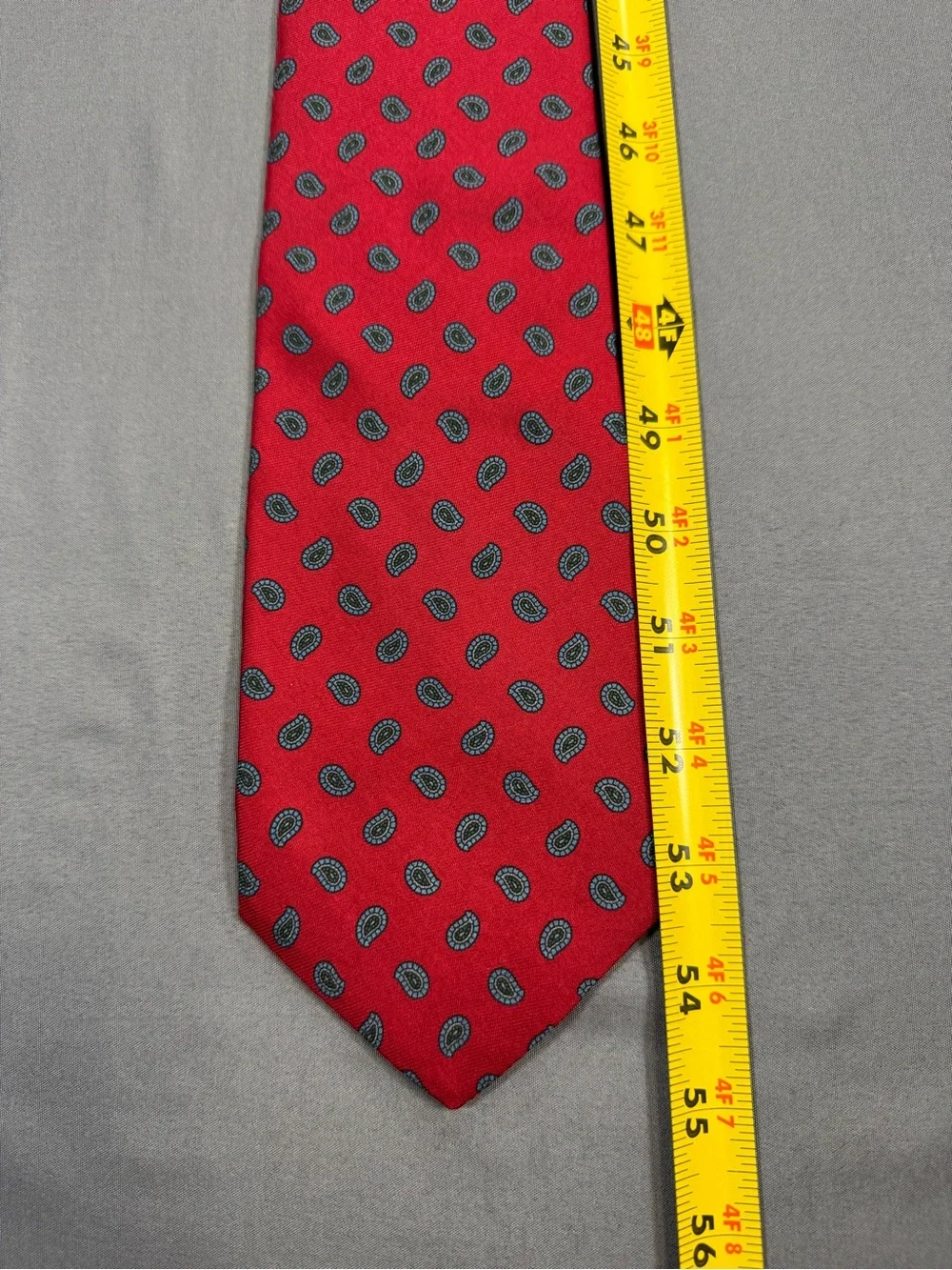 Robert Talbott Red Patterned Men’s Tie with Yellow Accents